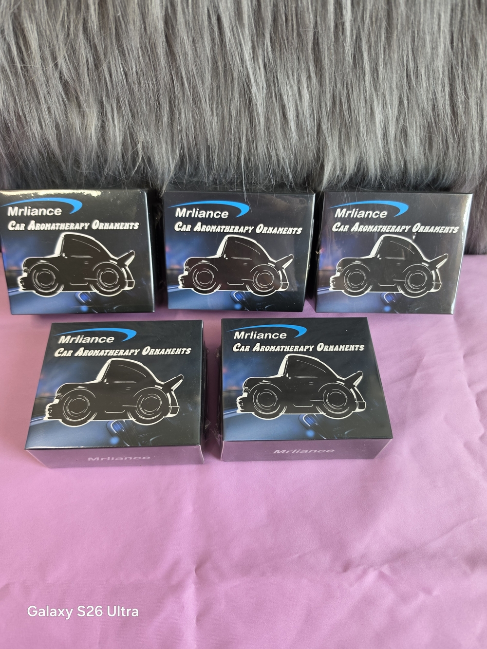Black Car Aromatherapy Ornament - Pack of 5